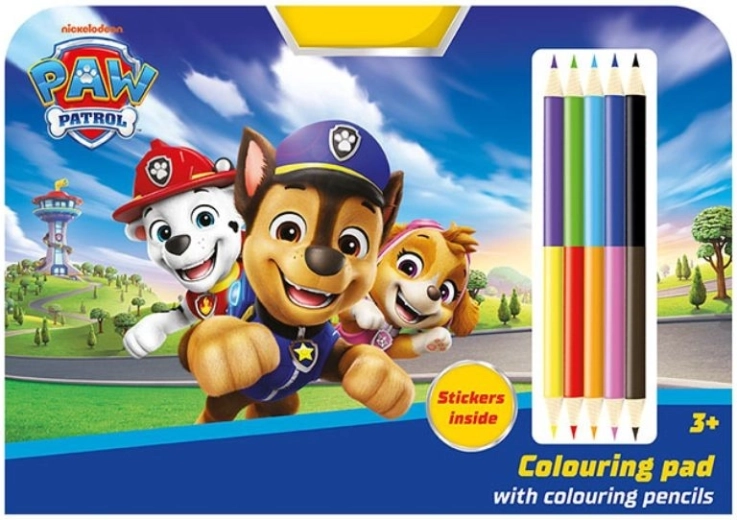 Set de dibujo con lápices de colores Patrulla Canina