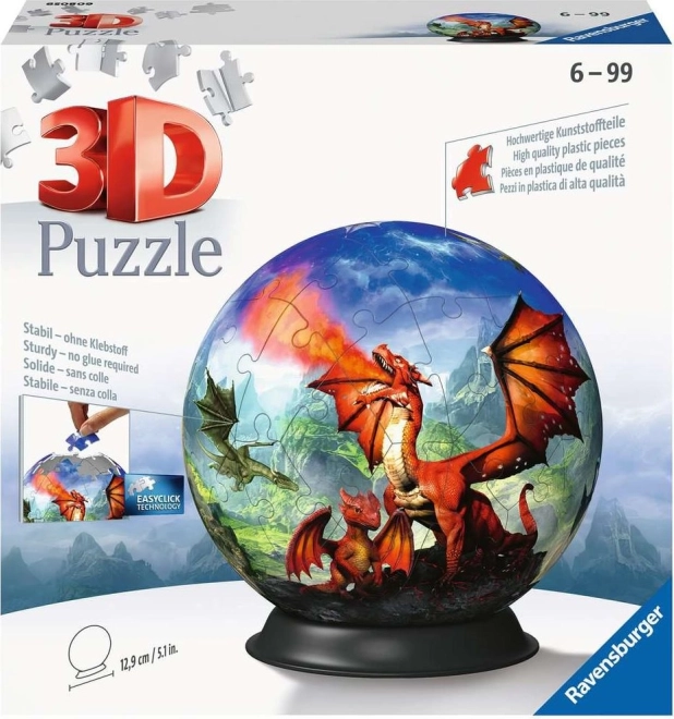 Ravensburger Puzzleball 3D Dragón Místico 73 piezas