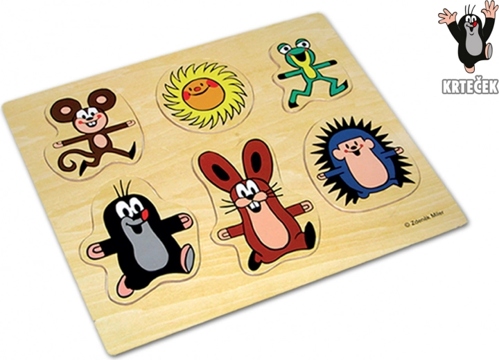 Encaje de madera Topo y amigos 31,5 × 26 cm
