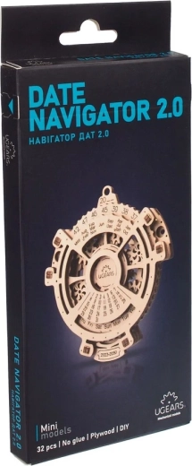 Ugears rompecabezas mecánico de madera 3D: calendario perpetuo