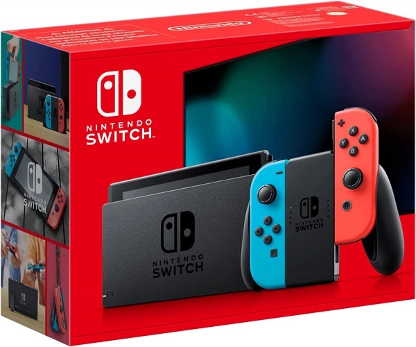 Consola Nintendo Switch con mandos Joy‑Con neon blue/neon red
