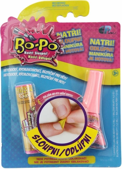 Set de esmalte de uñas y bálsamo labial Bo-Po