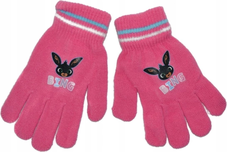 Guantes infantiles rosas Bing - 1 pieza