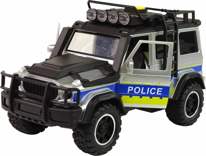 Luces y sonidos de sirena policial