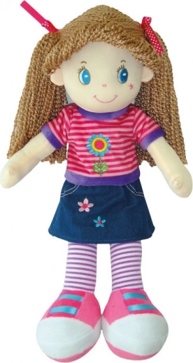 Muñeca textil para niños – muñeca de tela suave para abrazar y jugar
