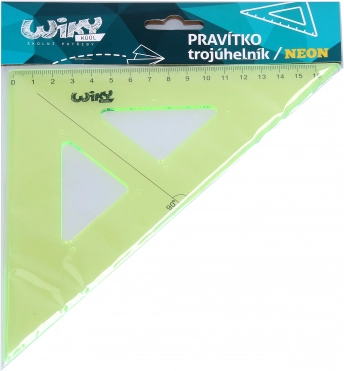 Triángulo rectángulo neón 16 cm