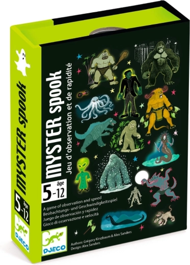 Juego de cartas Djeco Myster Spook – encuentra al extraterrestre