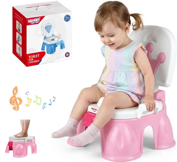 Orinal musical infantil WOOPIE BABY 3 en 1 con sillita y escalón