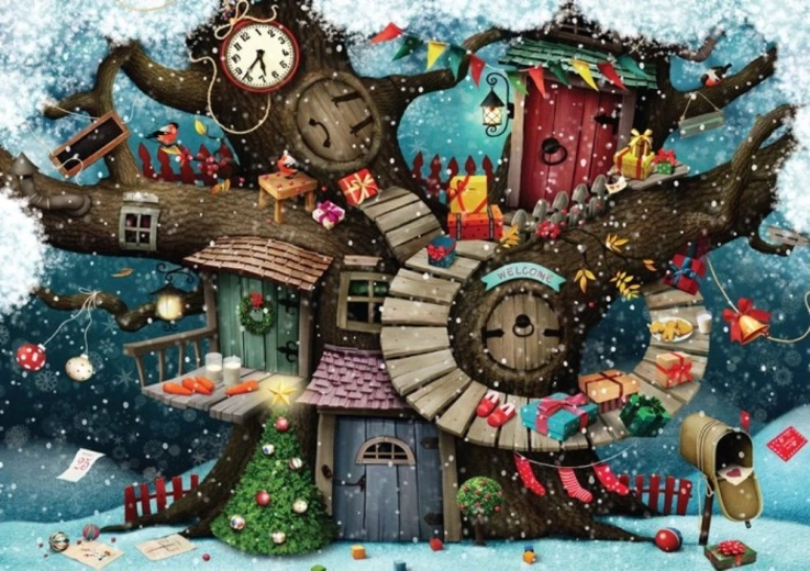 Puzzle Navidad en el bosque 1000 piezas MAGNOLIA
