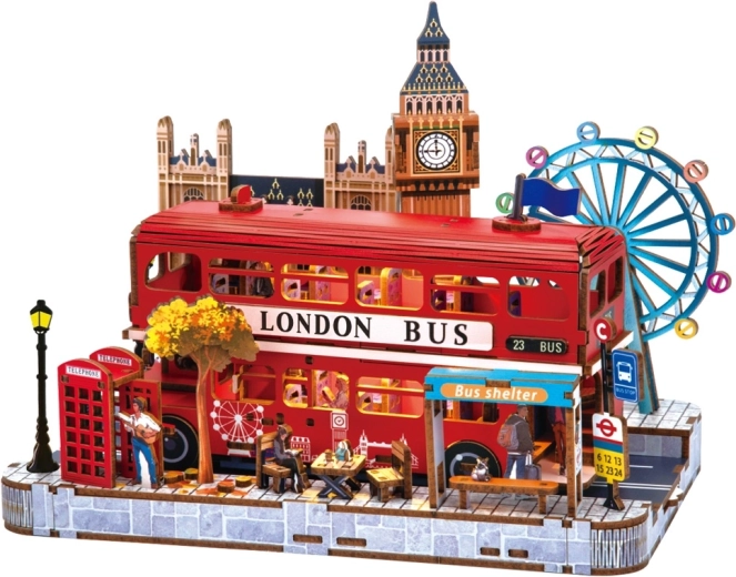 2Kids Toys rompecabezas 3D de madera escena en miniatura Londres