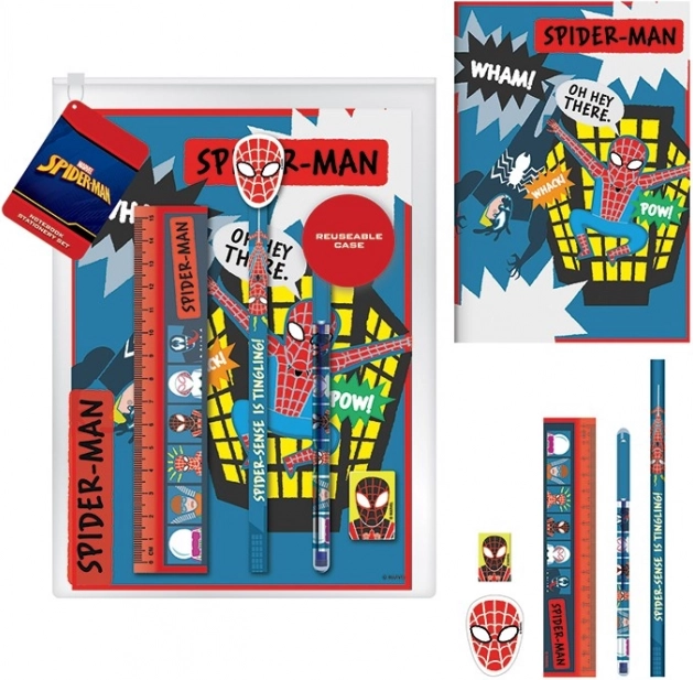Set escolar prémium Spider-Man Sketch