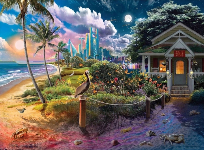 Norimpex Pintura por números Casa de playa 40 × 50 cm