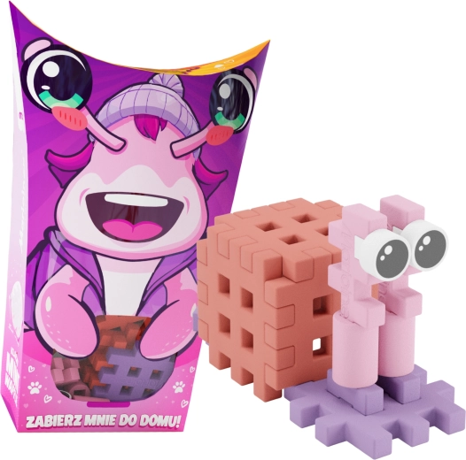 Bloques de construcción MINI WAFFLE Pocket Pets – caracol