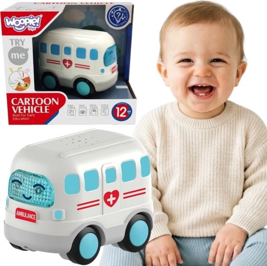 Ambulancia interactiva con sonido y luz Woopie Baby