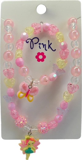 Set de collar y pulsera con motivo de mariposa SPARKYS