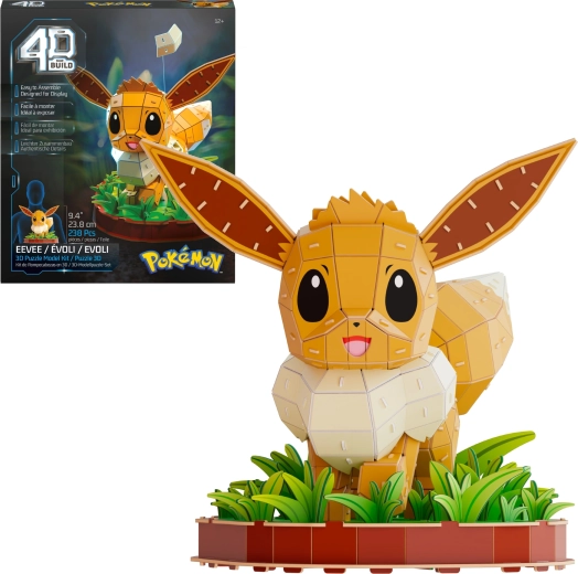 Spin Master 4D Build Pokémon Eevee modelo de rompecabezas 3D para montar
