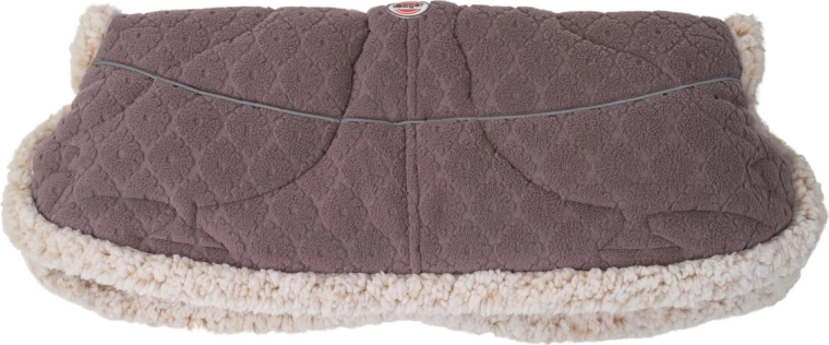 Lodger warmer folklore fleece mauve – funda para el asa del cochecito