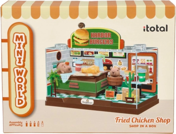 i-Total mini restaurante de hamburguesas – diorama DIY único