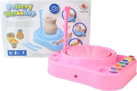 Torno de alfarería para niños con adaptador