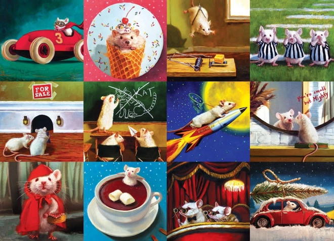Puzzle Eurographics Ratones juguetones 1000 piezas