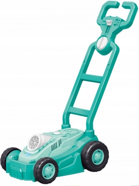 Cortacésped de burbujas azul