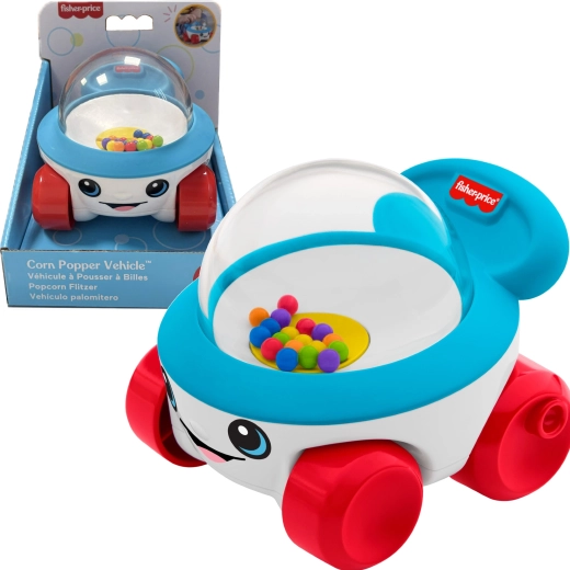 Fisher-Price cochecito de arrastre con bolitas saltarinas para bebés
