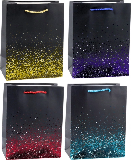 Bolsa de regalo con efecto de degradado brillante 23 x 18 x 10,5 cm