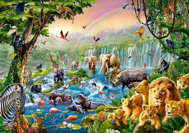 Puzle de 500 piezas JUNGLE RIVER (CASTORLAND)
