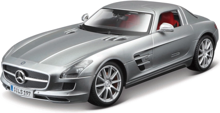 Maisto Mercedes-Benz SLS AMG plateado modelo 1:18
