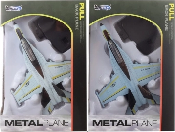 Avión metálico a pilas con sonido y luces