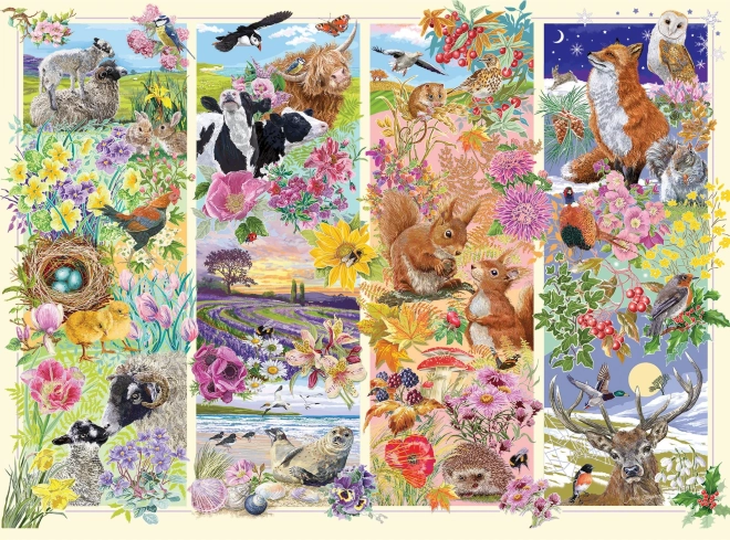 Puzzle de estaciones del año 1000 piezas GIBSONS