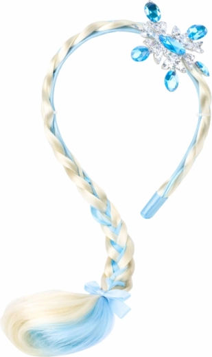 Brillante copo de nieve y piedras azules