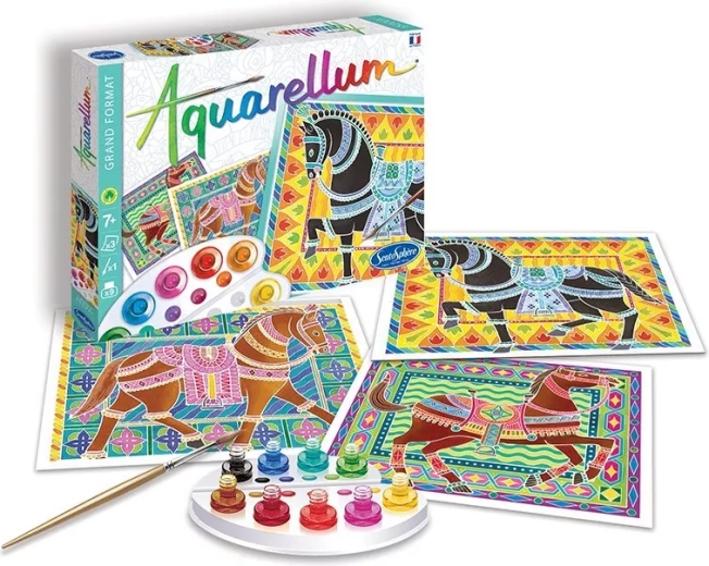 Sentosphere set de acuarelas Caballos