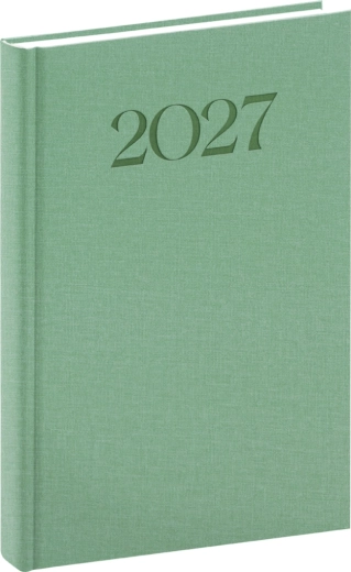 Agenda diaria Notique Biella 2027 verde 15 × 21 cm