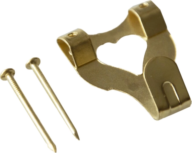 Gancho metálico latonado para pared IXA, tamaño 3, 250 uds.