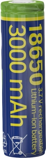 Batería de iones de litio 18650, 3,7 V, 3000 mAh, polos planos (10C)