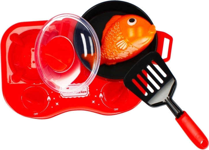 Hornillo con dos placas para jugar a cocinar