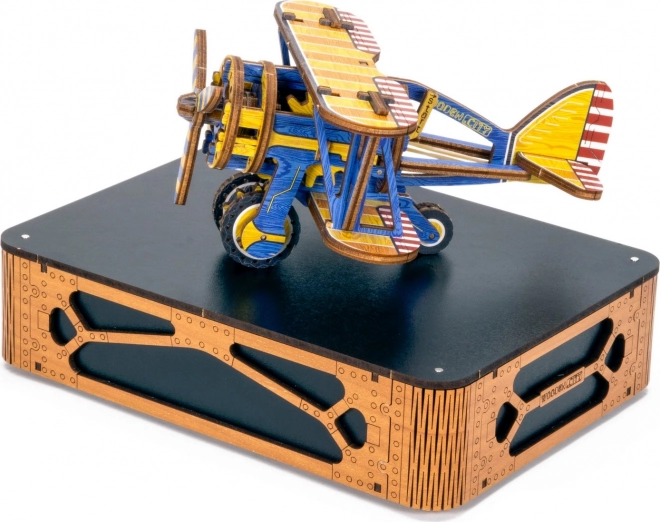 Puzle 3D de madera WOODEN CITY biplano – edición limitada