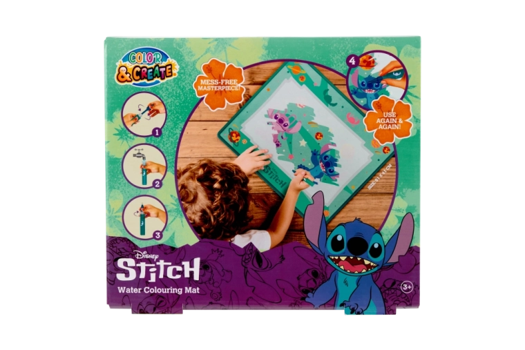 Alfombrilla creativa de agua con el personaje Stitch