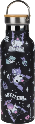 BAAGL botella térmica con tapa de bambú Kuromi Fortune Dream