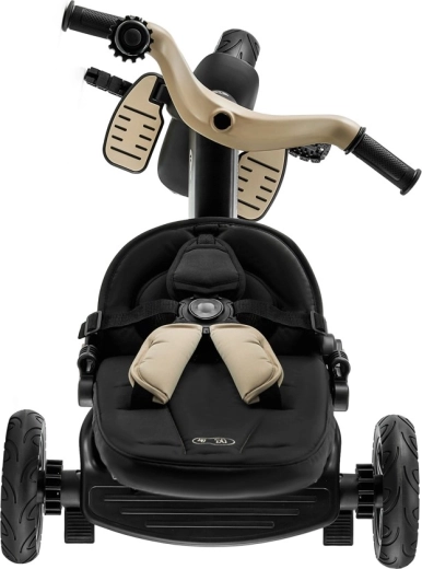 Asiento giratorio 360° y comodidad en posición semitumbada