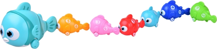 Trenecito de peces con ruedas