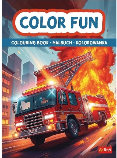 Cuaderno para colorear de vehículos de emergencia