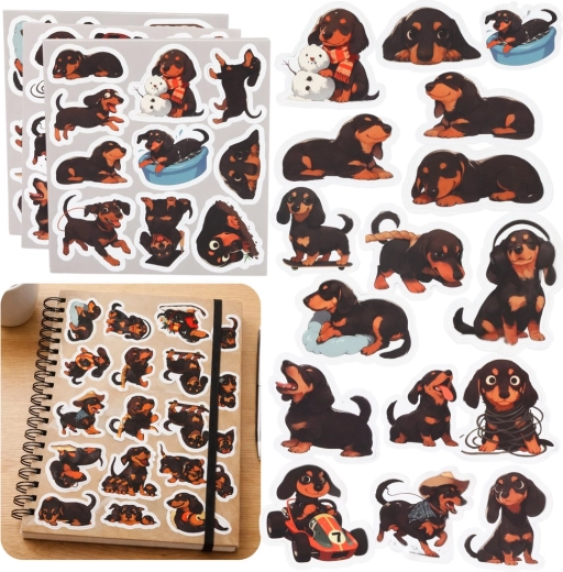 Juego de pegatinas con erizos, varios diseños, 54 uds