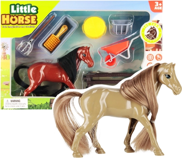 Caballo con accesorios - 1 unidad