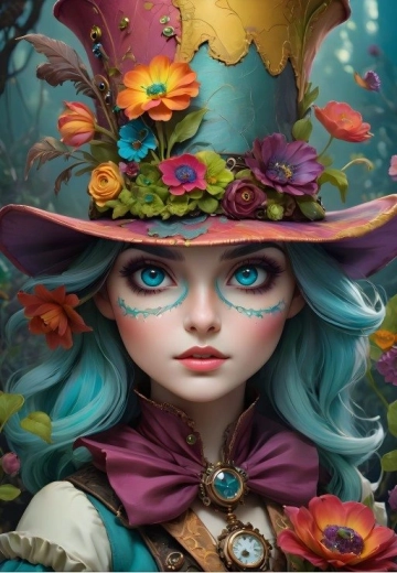 Puzzle Chica con sombrero 1000 piezas BLUEBIRD