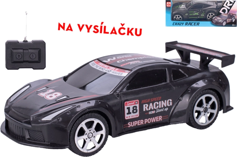 Coche de carreras R/C de 18 cm con mando a distancia 27 MHz