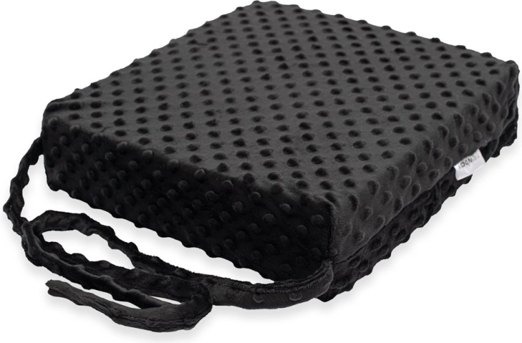 Asiento elevador infantil para silla New Baby Standard Minky, negro