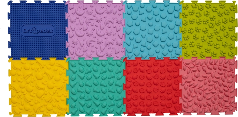 Alfombrillas sensoriales Ortopedek 8 uds.