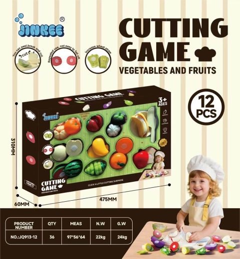 Set para cortar fruta para niños